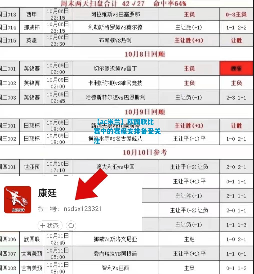 欧国联比赛中的赛程安排备受关注